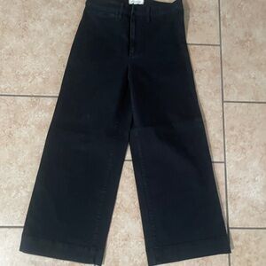 Madewell Wide Leg Black Pants